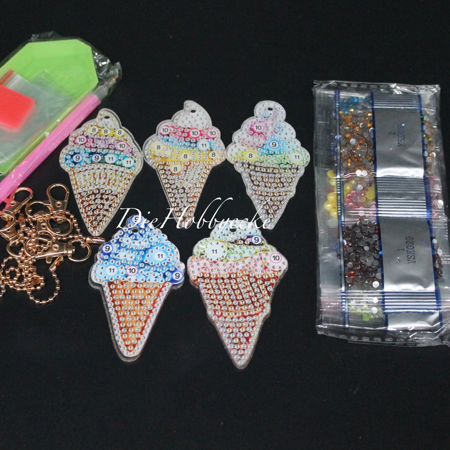 Diamond Painting Anhänger Waffeleis