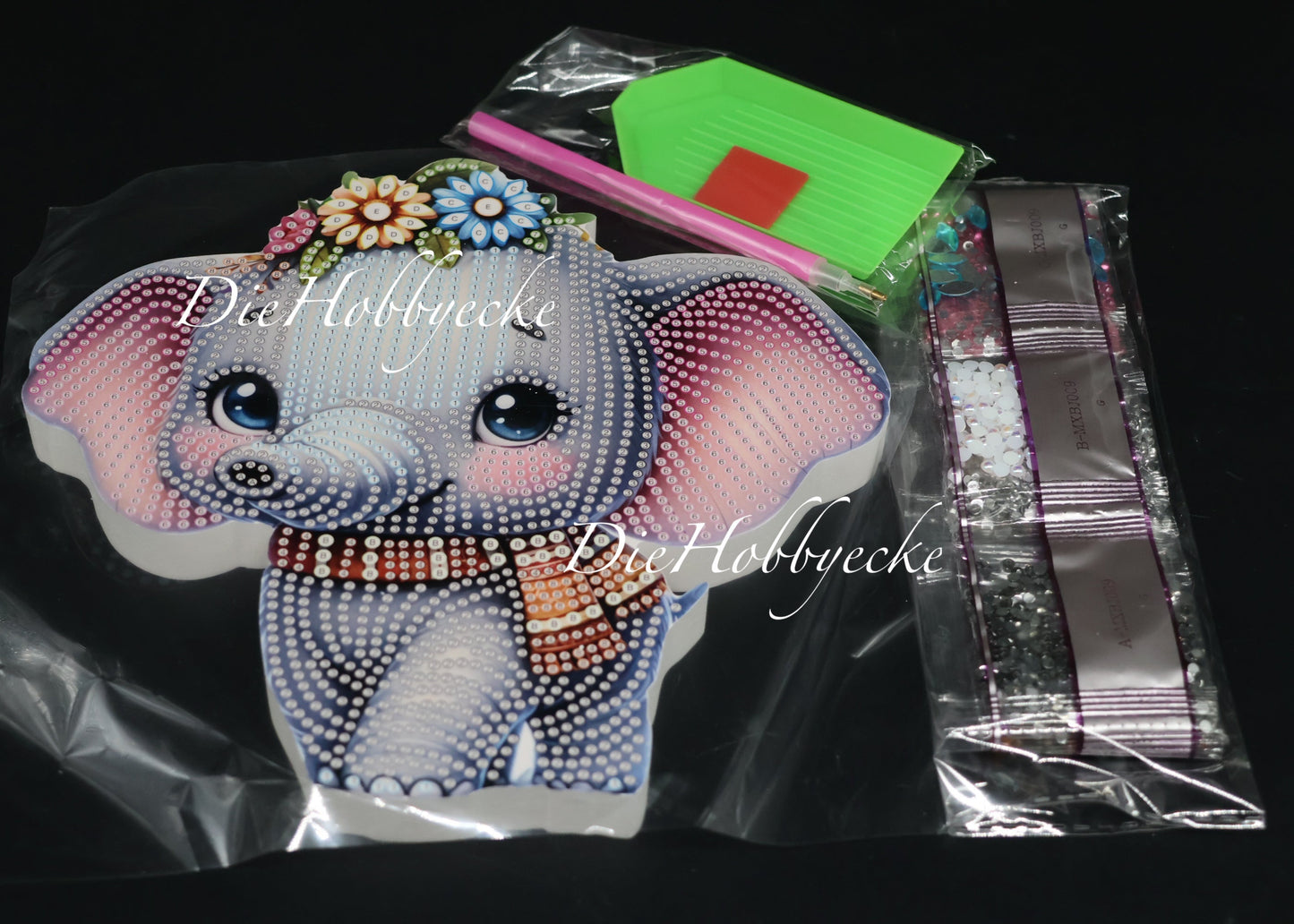Diamond Painting Aufsteller Elefant