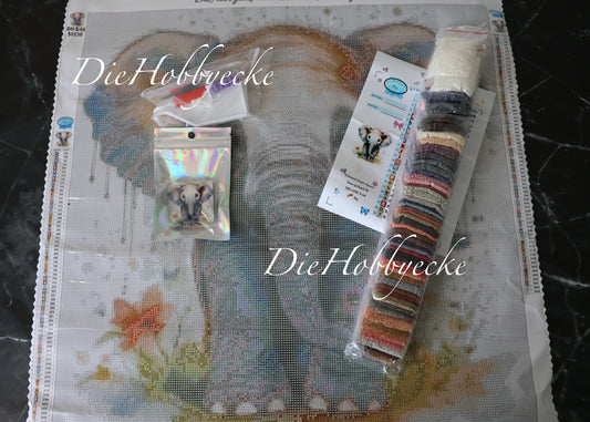 Diamond Painting Bild Elefanten-Junge Tambo