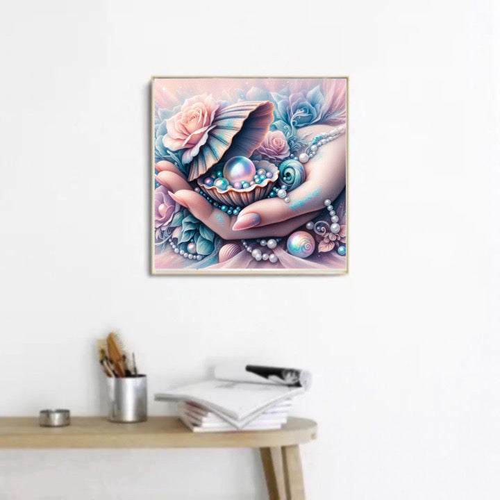diamond painting fertige bilder aufbewahren Diamond Painting Bild 50x50 Hüterin der Perlen with Oversas_Plopp –  DieHobbyecke®