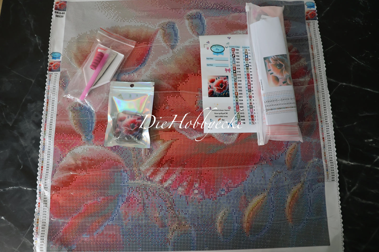 Diamond Painting Bild Mohntraum am Morgen