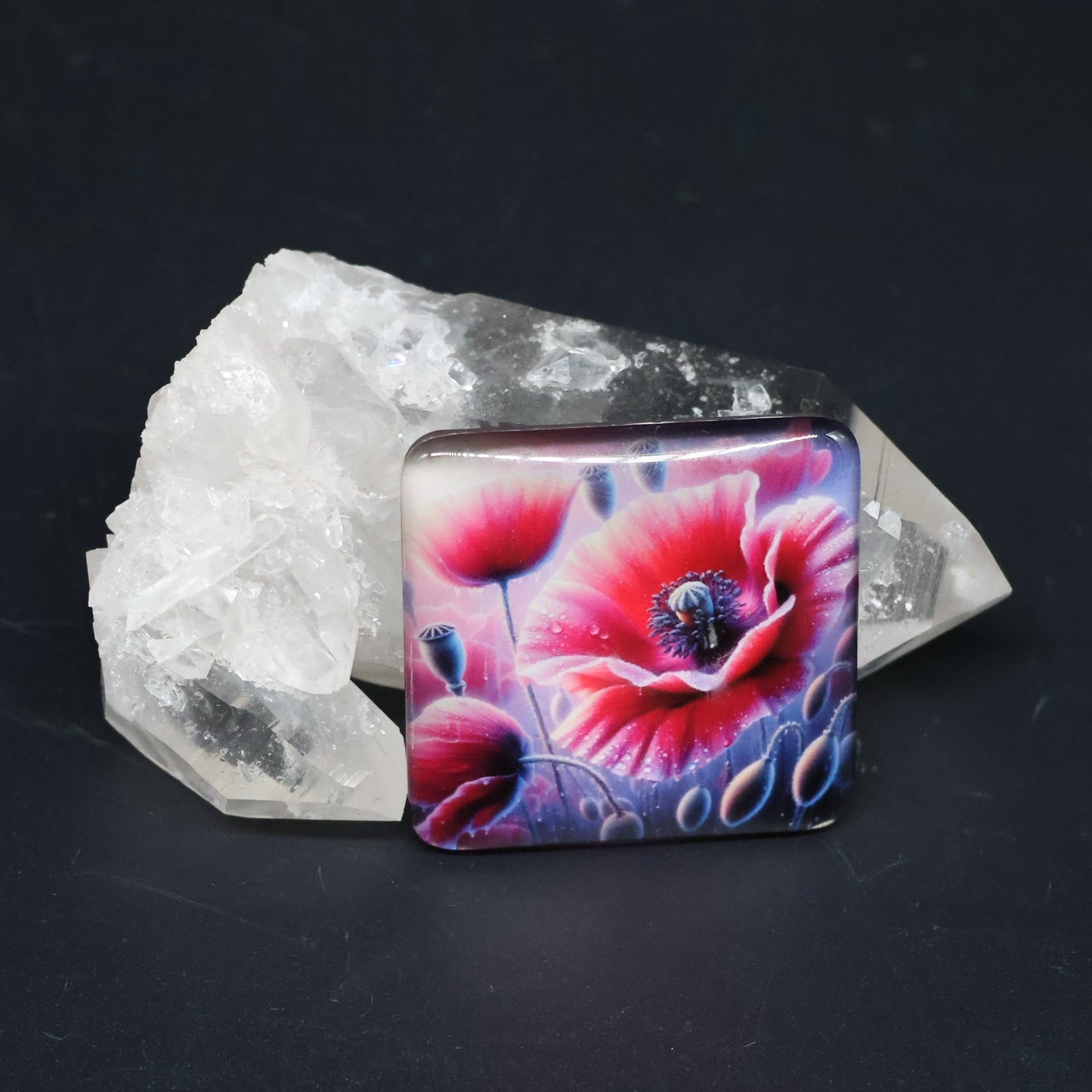 Diamond Painting Cover Minder Mohntraum am Morgen