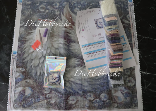 Diamond Painting Bild schlafender Mucki