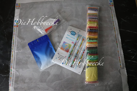 Diamond Painting 50x50 Mystery Picture Nr. 23 with Pummelhummel