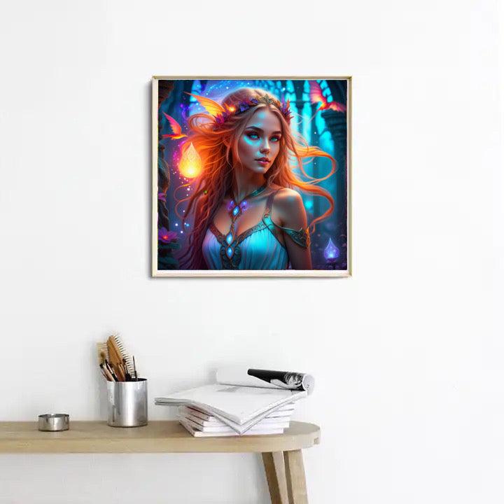 Diamond Painting Bild mystische Elfe Morwenna