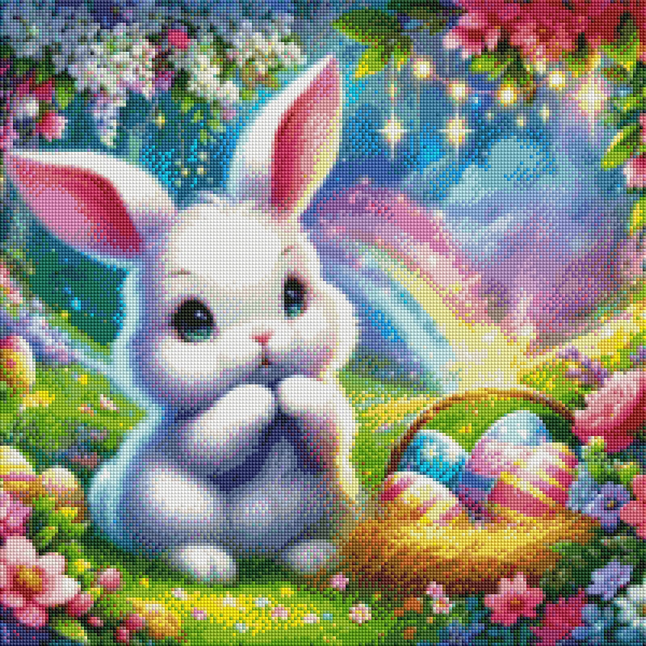 Diamond Painting Bild Osterzauber im Frühlingsgarten