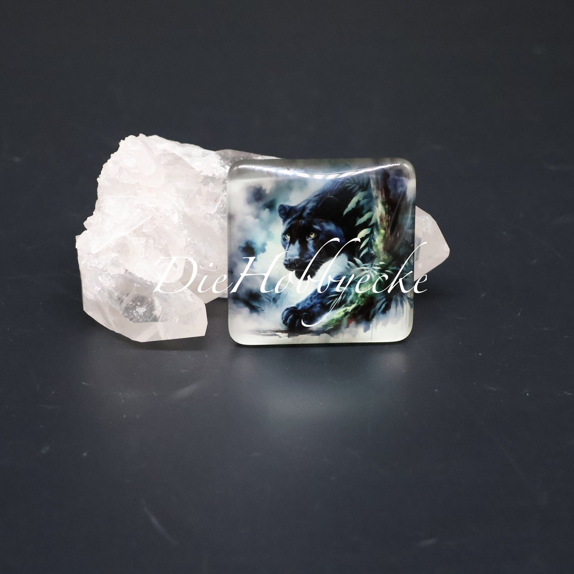 Diamond Painting Cover Minder Panther Wächter der Wildnis