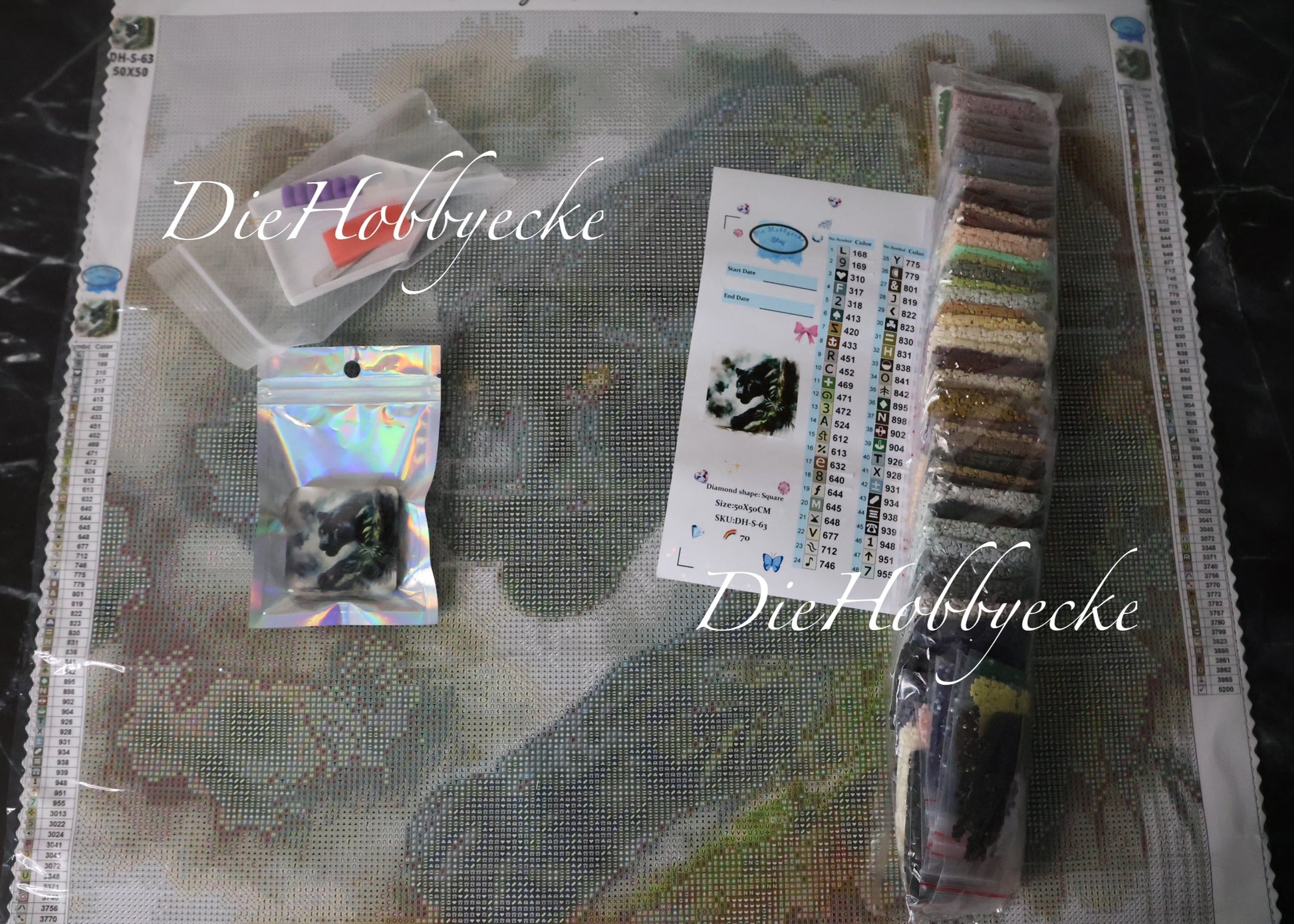 Diamond Painting Bild Panther Wächter der Wildnis