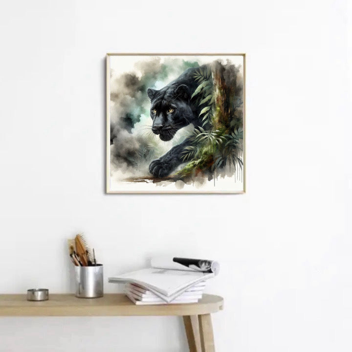 Diamond Painting Bild Panther Wächter der Wildnis