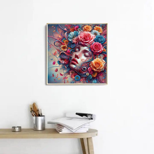 Diamond Painting Bild Blumen-Lady Rosalie