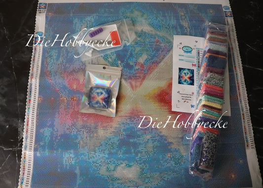 Diamond Painting Bild schwebender Diamant in Grotte