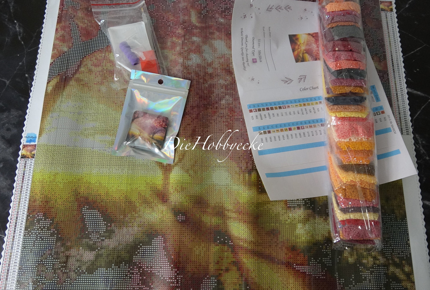 Diamond Painting Bild Sommertraum in Rapsblüte