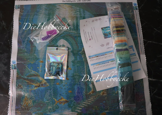 Diamond Painting Bild Unterwasserwelt Atlantis