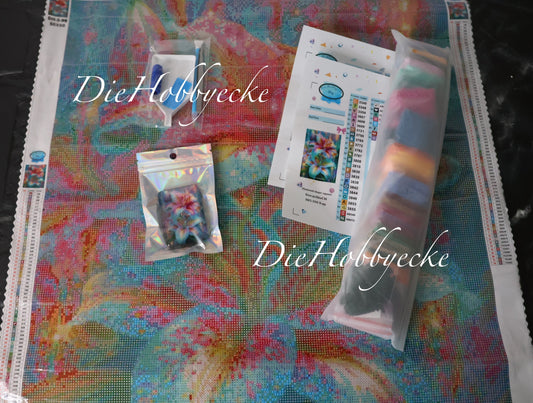 Diamond Painting Bild Lilien im Farbrausch