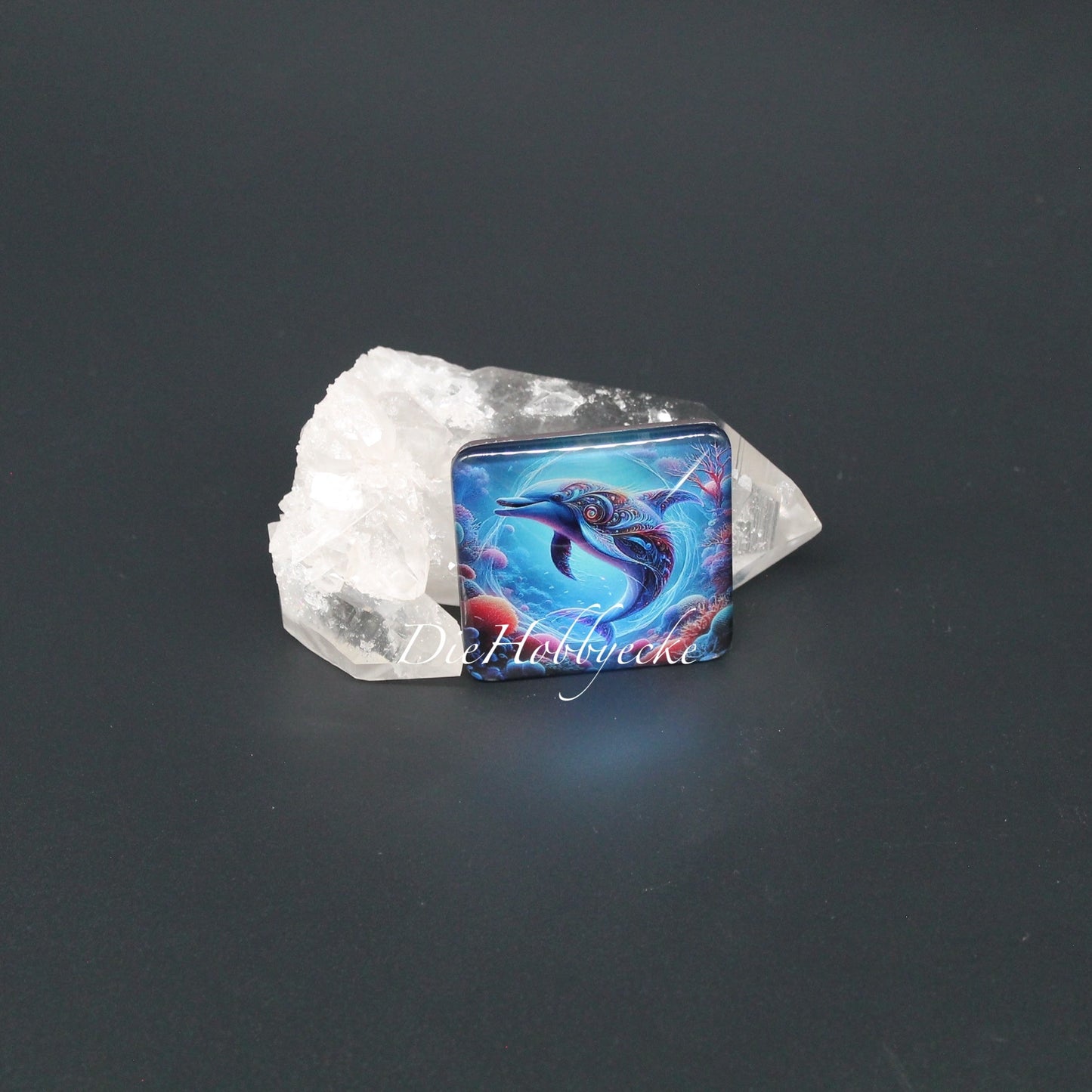 Diamond Painting Kühlschrankmagnet Delfin