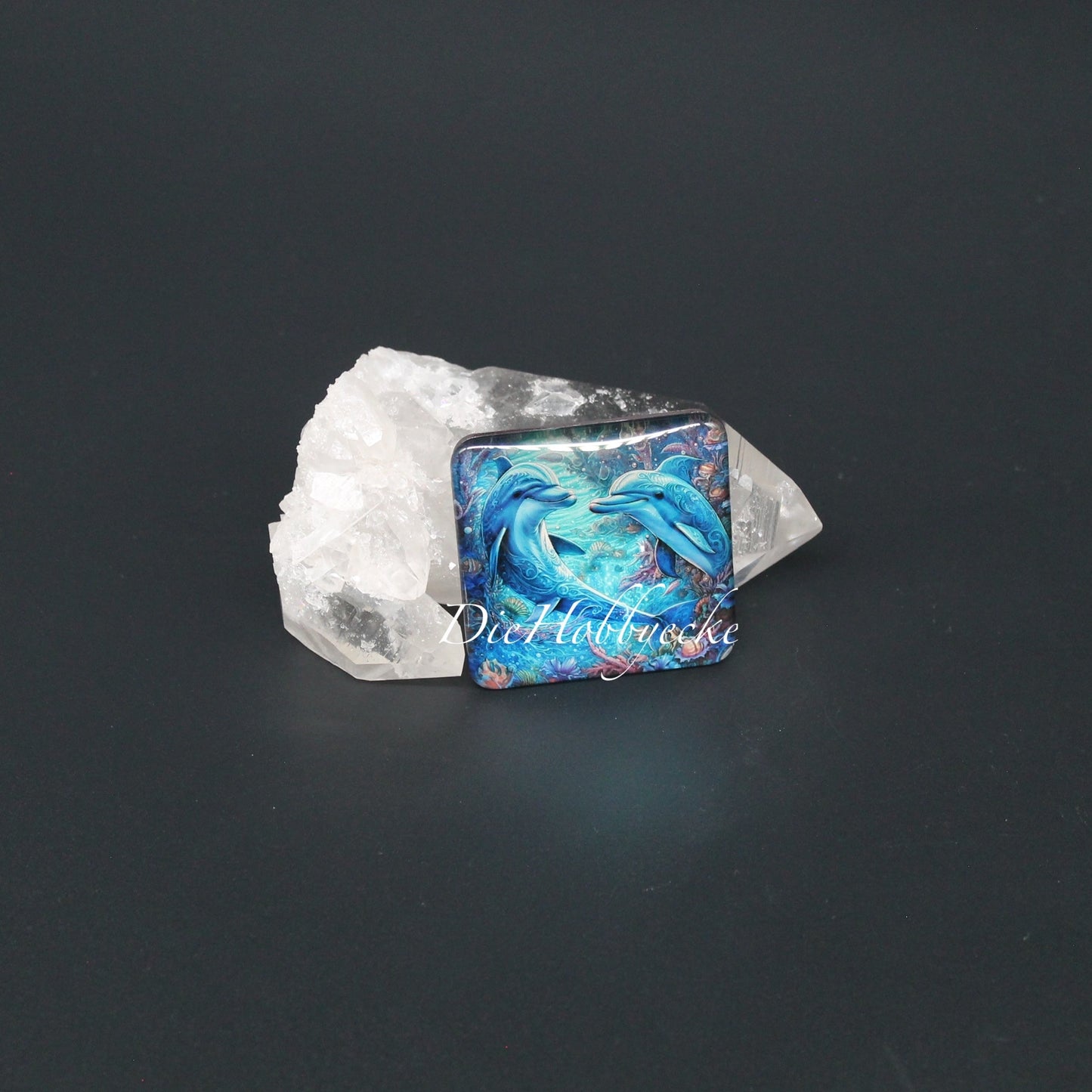 Diamond Painting Kuehlschrankmagnet Delfine