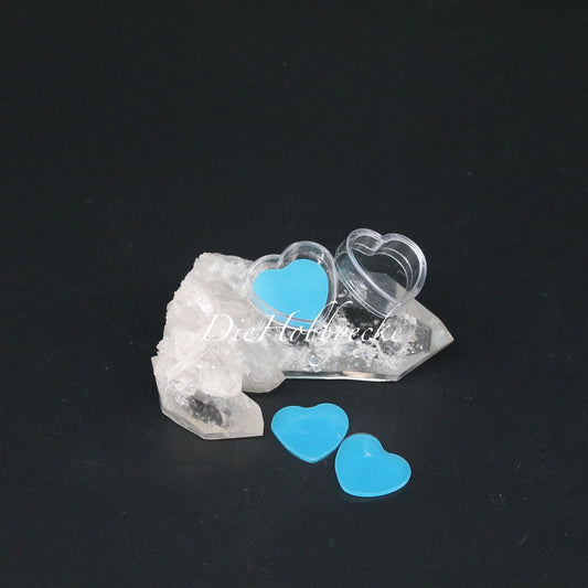 Diamond Painting Herzwachsdose blaues Wachs