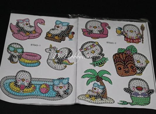 Diamond Painting Sticker Summer-Pinguine