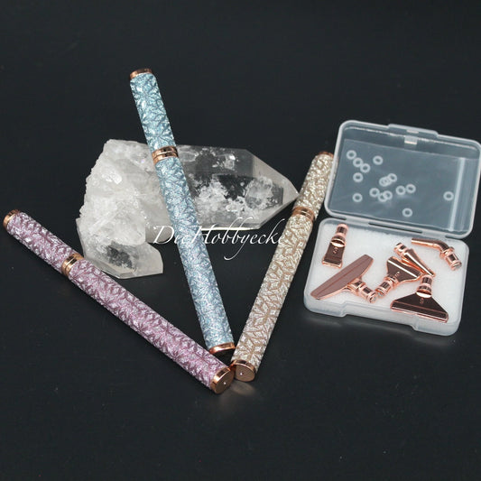 Diamond Painting Glitzerstifte mit Edelstahlaufsätze