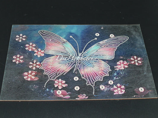 Diamond Painting Tablett Motiv Schmetterling