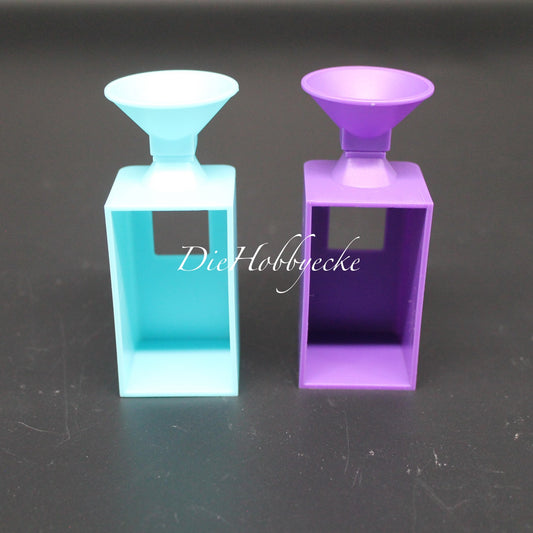 Diamond Painting Trichter für Dosen türkis und lila