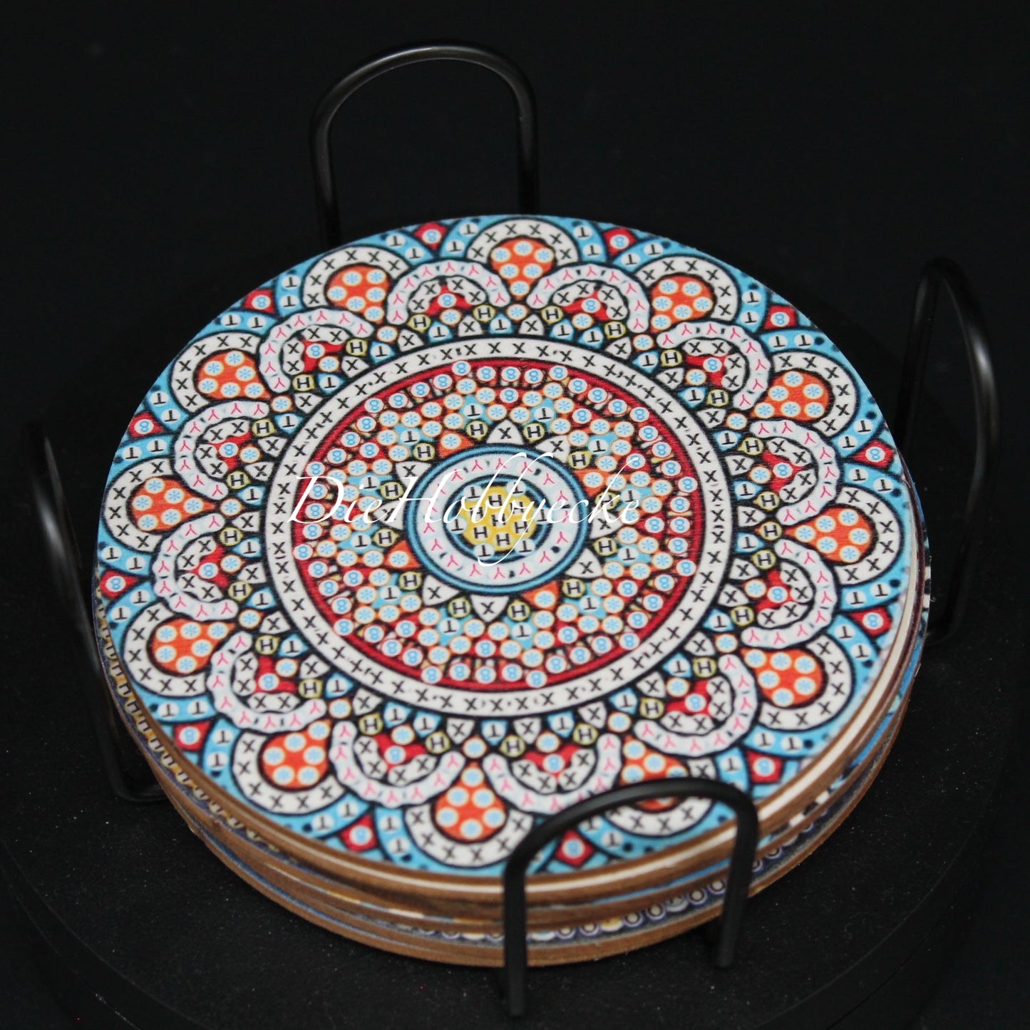 Diamond Painting 8 bunte Mandala Untersetzer