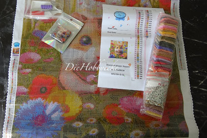 Diamond Painting KI-Künstlerbild Goldhamster Charly