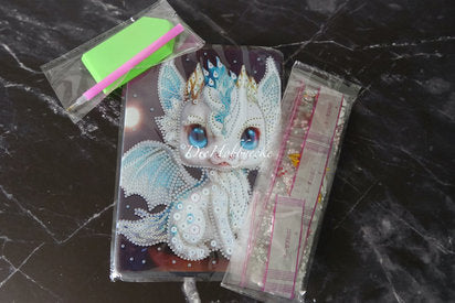 Diamond Painting Notizheft Baby Drache