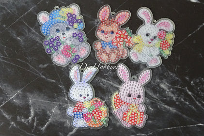 Diamond Painting Anhänger Osterhasen