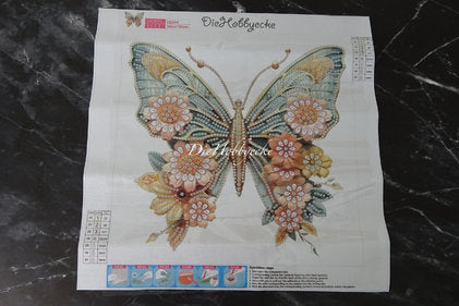 Diamond Painting Teilbild Schmetterling