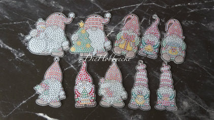 Diamond Painting Anhänger Weihnachtswichtel