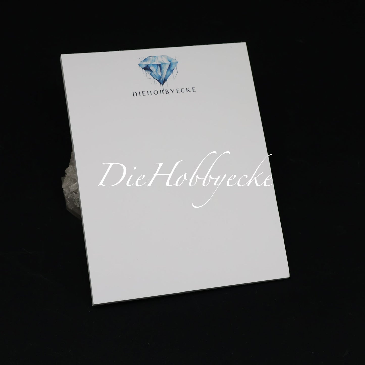 Diamond Painting Notizblock mit DieHobbyecke-Logo