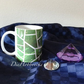 DieHobbyecke Tasse mit gruenen Kacheln