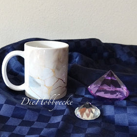 DieHobbyecke Tasse mit Marmoreffekt