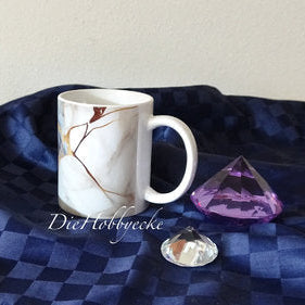 DieHobbyecke Tasse mit Marmoreffekt