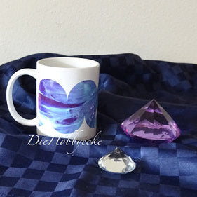 DieHobbyecke Tasse blaue Welle