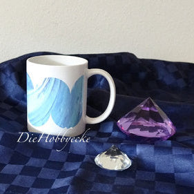 DieHobbyecke Tasse blaue Welle