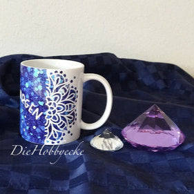 Kreative Ideen / Tassen 'Guten Morgen' in blau