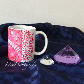 Kreative Ideen / Tassen 'Guten Morgen' in rot