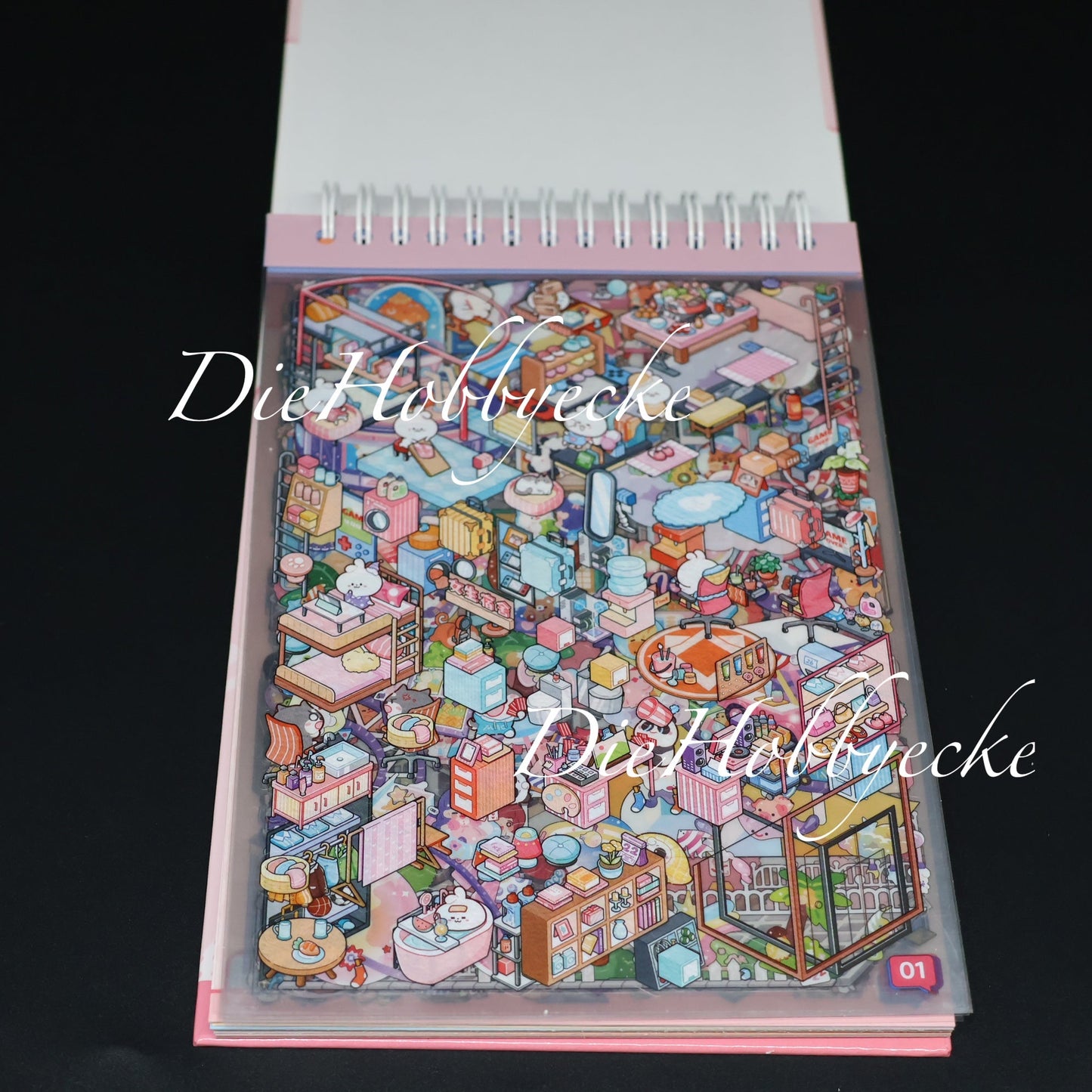 3D Scene Sticker Block mit 15 fantastische Welten!