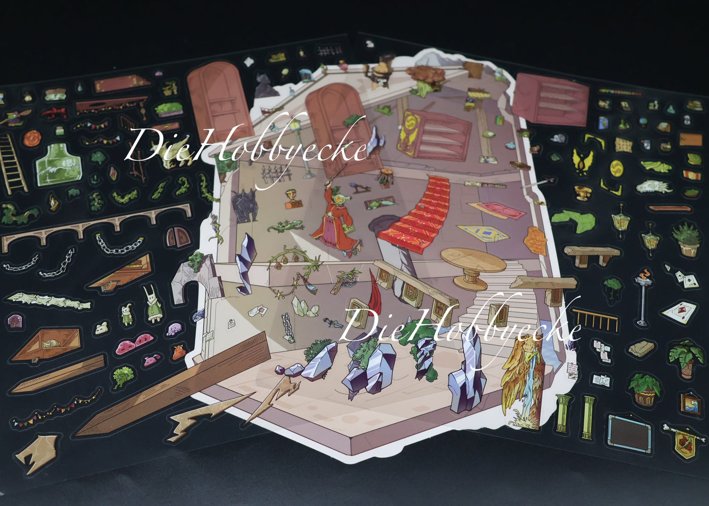 3D Scene Sticker Der Magier