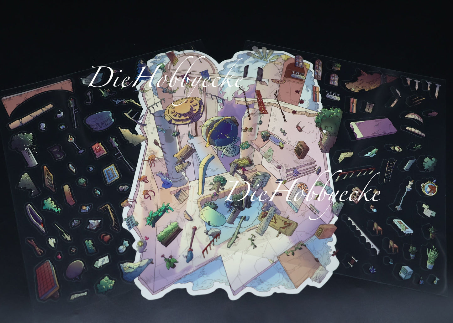 3D Scene Sticker Motiv Die Hohe priesterin