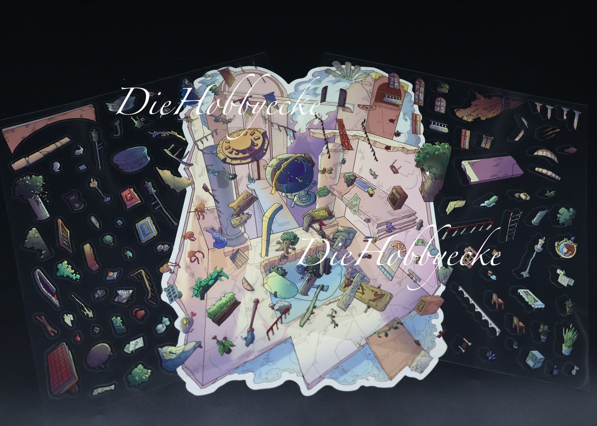 3D Scene Sticker Motiv Die Hohe priesterin