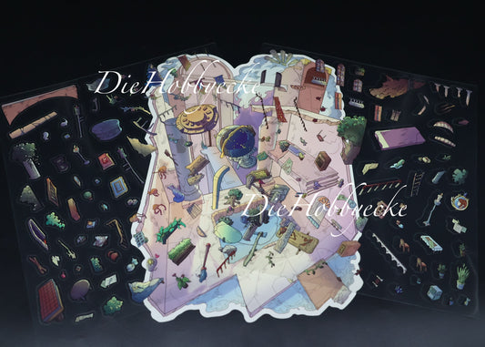 3D Scene Sticker Motiv Die Hohe priesterin