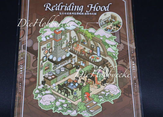 3D Scene Sticker Motiv Rotkäppchen