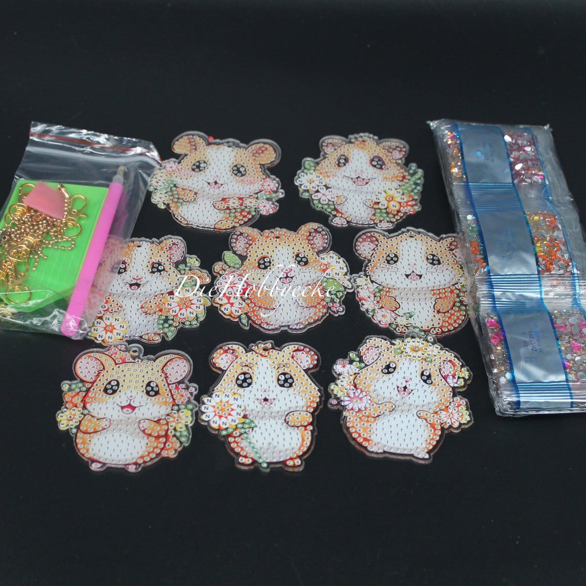 Diamond Painting Anhänger Goldhamster