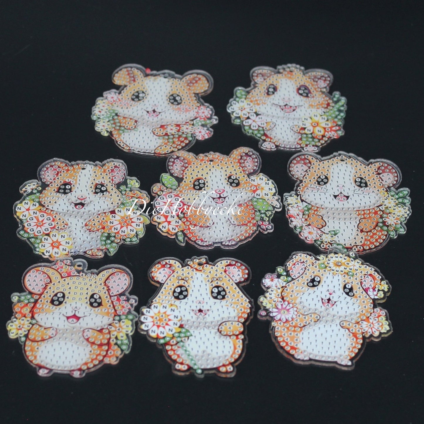 Diamond Painting Anhänger Goldhamster
