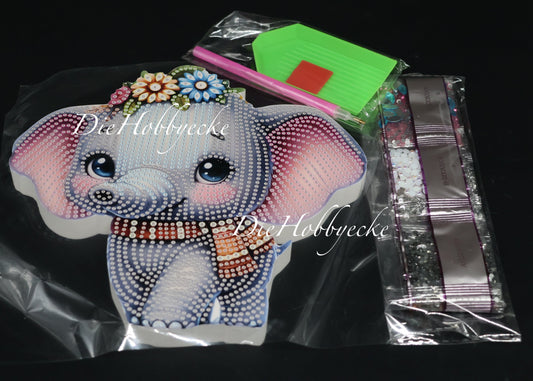 Diamond Painting Aufsteller Elefant