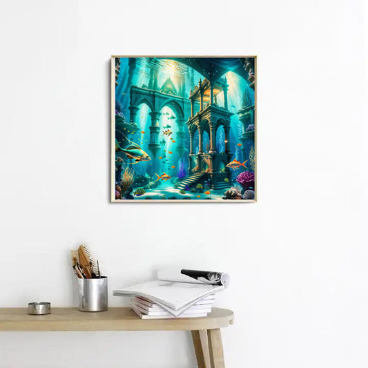 Diamond Painting Bild Unterwasserwelt Atlantis