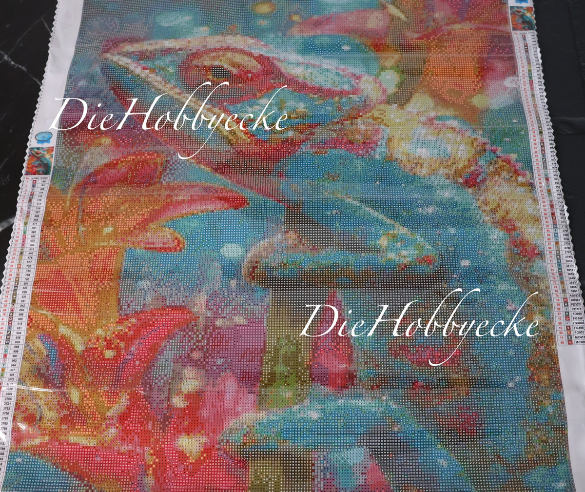 Diamond Painting Bild Chamäleon Hugo